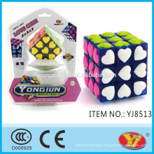 2016 New product YJ Love cube Magic Puzzle Cube Educational Toys English Packing for Promotion